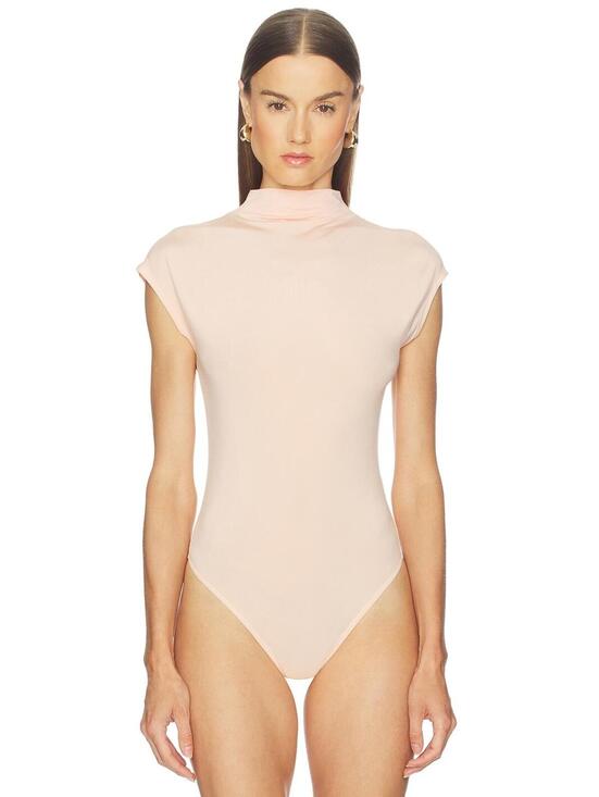L'Academie Tops - L'Academie Reba Bodysuit in Pink